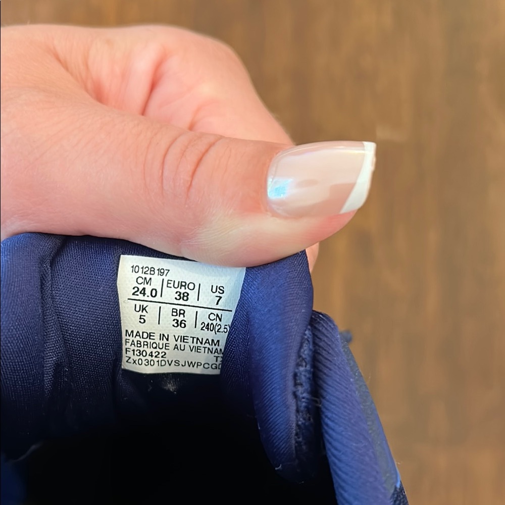 Asics Blue Athletic Shoes with Breathable Mesh and Cushioned Sole - Picture 6 of 6